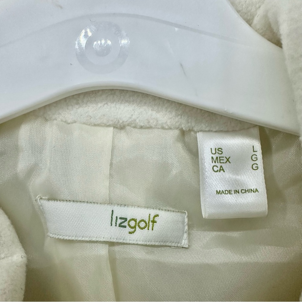 LizGolf Liz Claiborne Puff Vest Womens Large White - Picture 7 of 8
